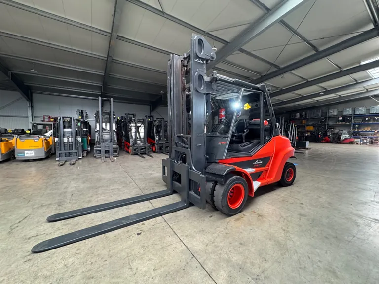 2017 Linde H80/900T 8.000kg 4. Ventil Kabine AC Klima Gabelversteller Gasstapler Gabelstapler 12.395 Stunden